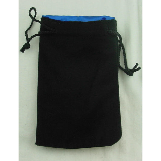 Image of Kaplow Black Velvet/Blue Satin 8x5 Dice Bag KOP09916