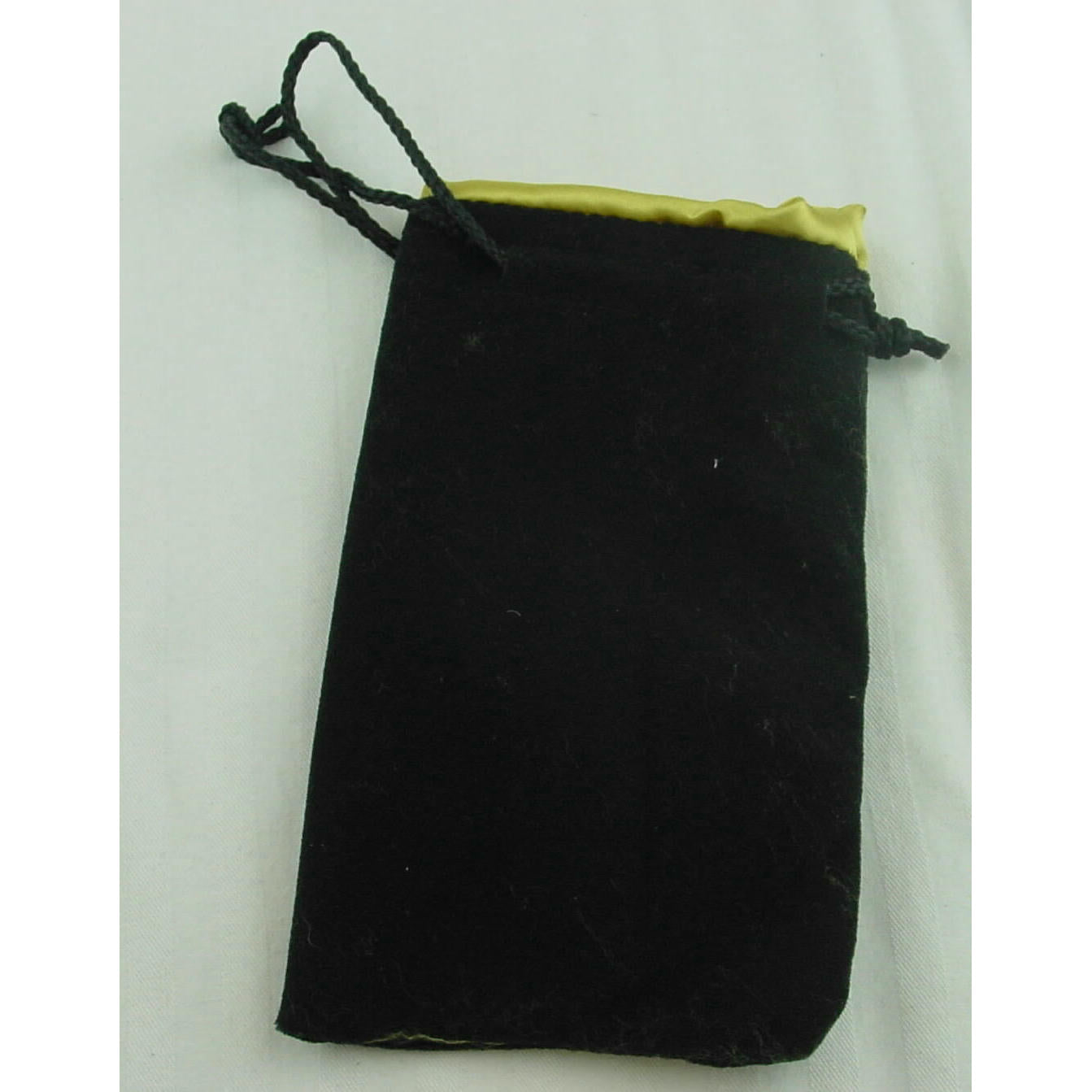 Image of Kaplow Black Velvet/Gold Satin 8x5 Dice Bag KOP09917