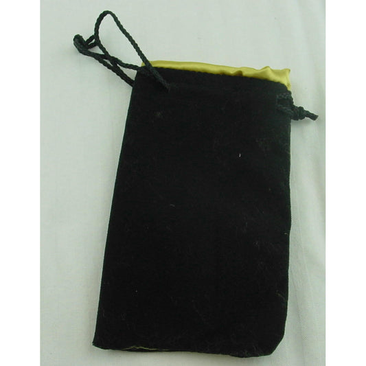 Image of Kaplow Black Velvet/Gold Satin 8x5 Dice Bag KOP09917