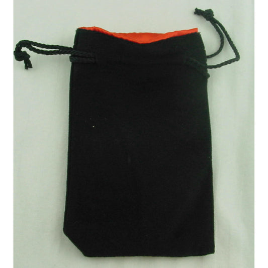 Image of Kaplow Black Velvet/Red Satin 8x5 Dice Bag KOP09919