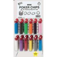 Image of Mini Poker Chip Tube - Red (50)