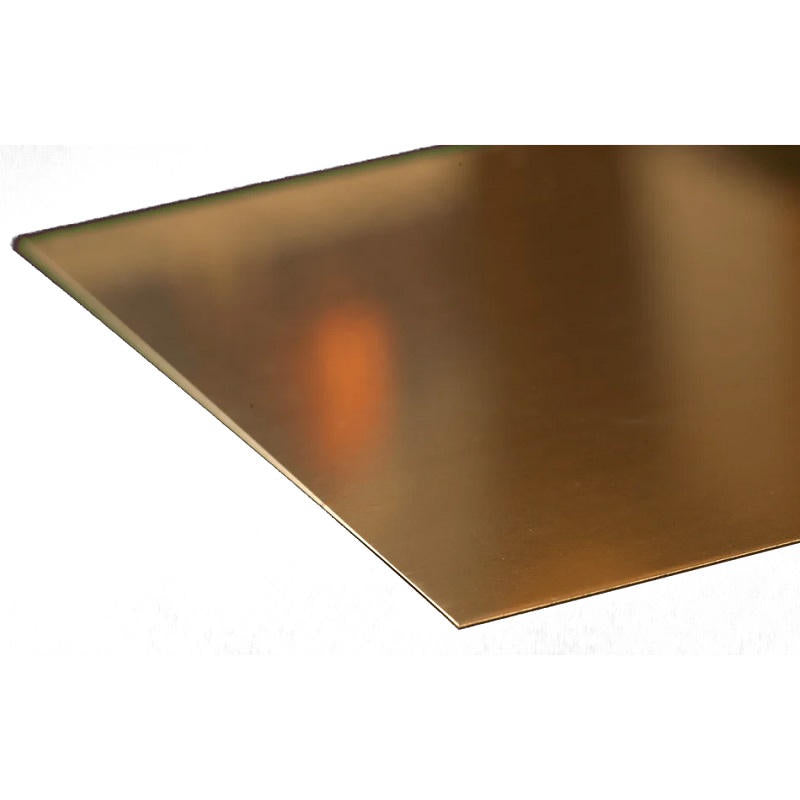 Image of Brass Sheet: 0.016 Thick x 6 Wide x 12 Long