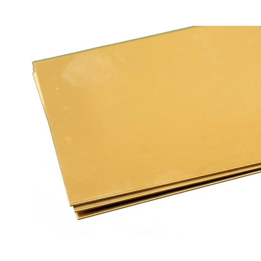 Image of Brass Sheet: 0.032 Thick x 4 Wide x 10 Long
