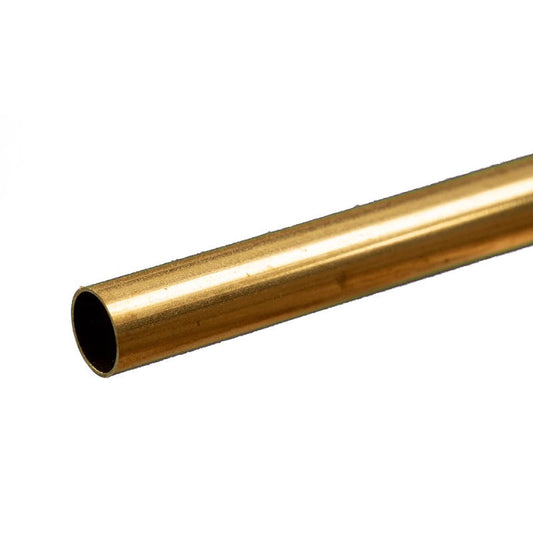 Image of Round Brass Tube: 5/16 OD x 0.014 Wall x 12 Long