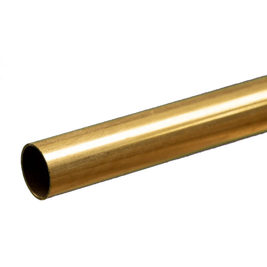Image of Round Brass Tube: 3/8 OD x 0.014 Wall x 12 Long