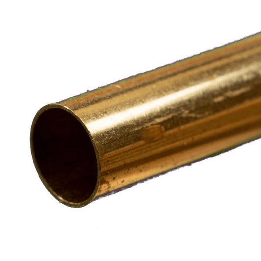 Image of Round Brass Tube: 7/16 OD x 0.014 Wall x 12 Long