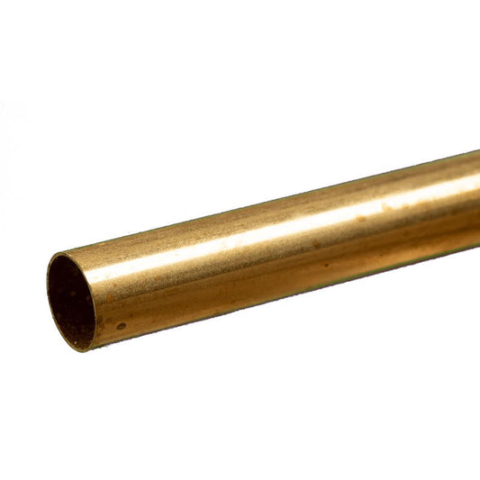 Image of Round Brass Tube: 19/32 OD x 0.014 Wall x 12 Long