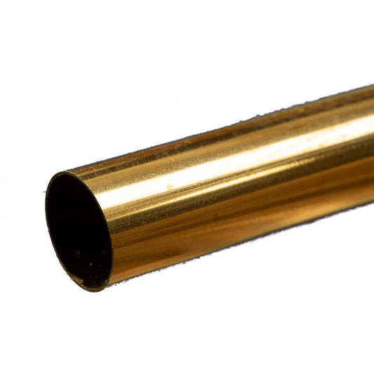 Image of Round Brass Tube: 21/32 OD x 0.014 Wall x 12 Long