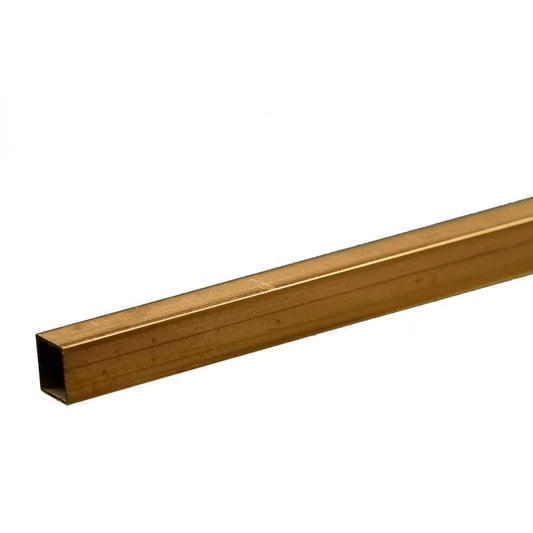 Image of Square Brass Tube: 7/32 OD x 0.014 Wall x 12 Long