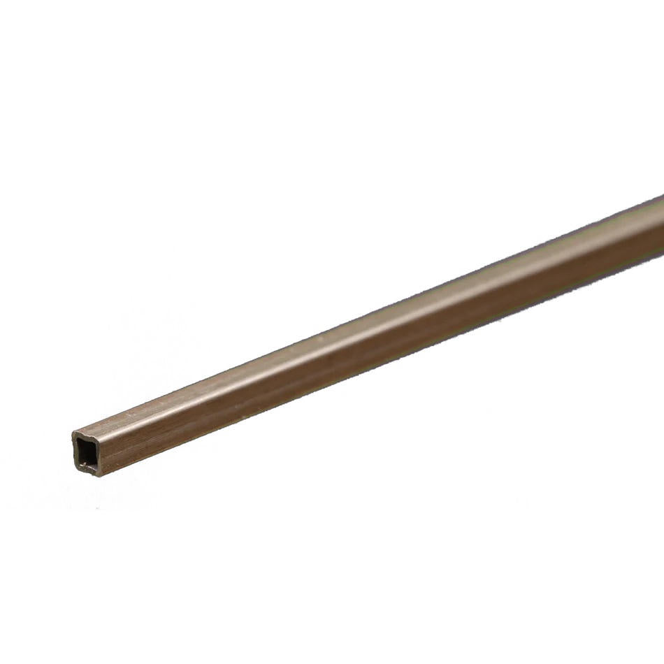 Image of Square Aluminum Tube: 3/32 OD x 0.014 Wall x 12 Long