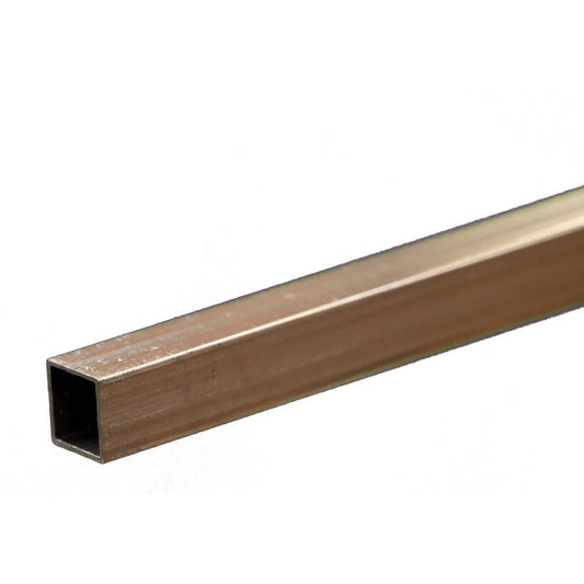 Image of Square Aluminum Tube: 1/4 OD x 0.014 Wall x 12 Long