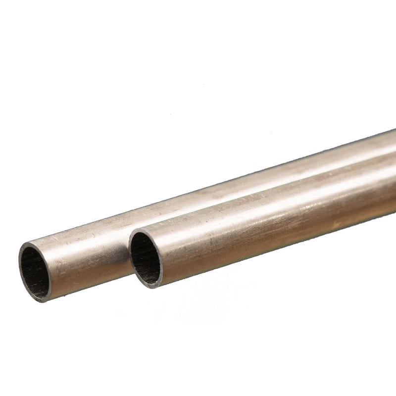 Image of Round Aluminum Tube: 7mm OD x 0.45mm Wall x 300mm Long