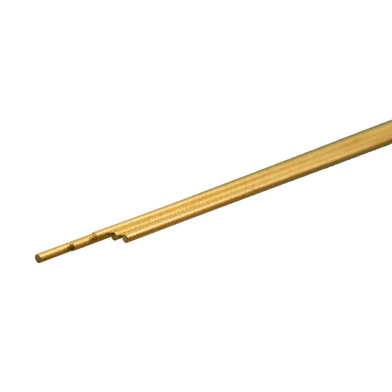 Image of Round Brass Rod: 1mm OD x 300mm Long