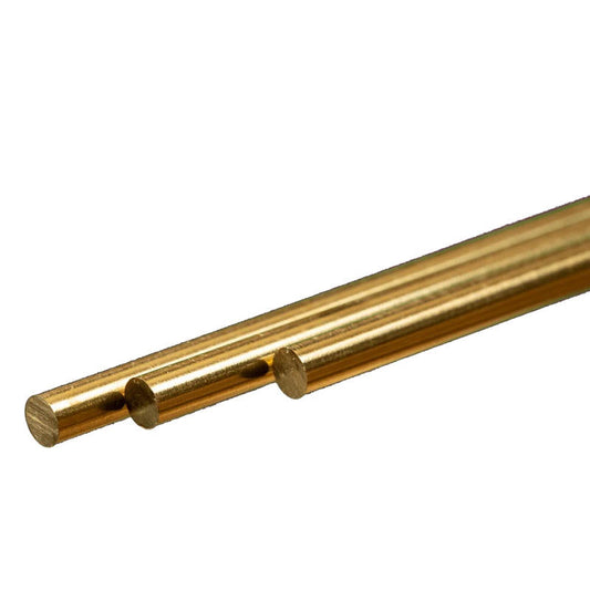 Image of Round Brass Rod: 4mm OD x 300mm Long