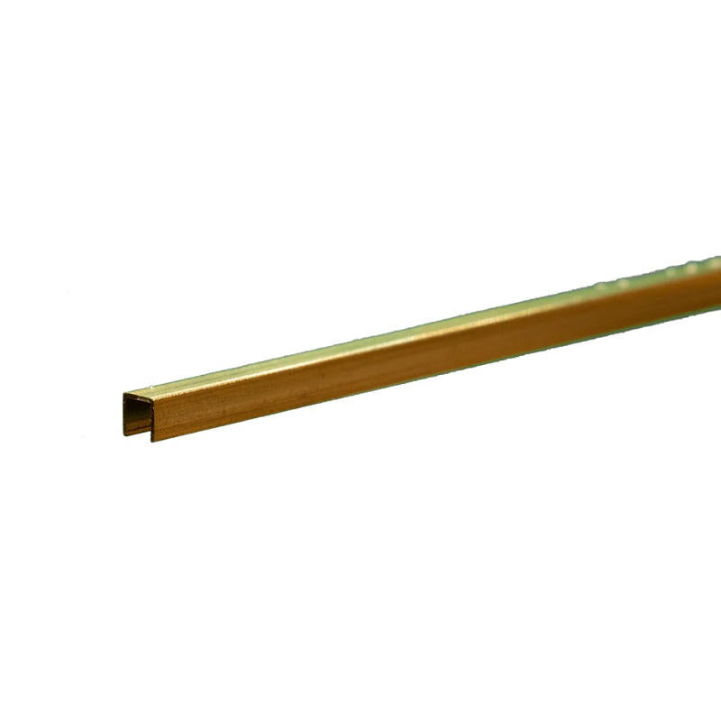 Image of Brass Channel: 0.014 Wall - 1/8 X 1/8 Leg Lengths - 12