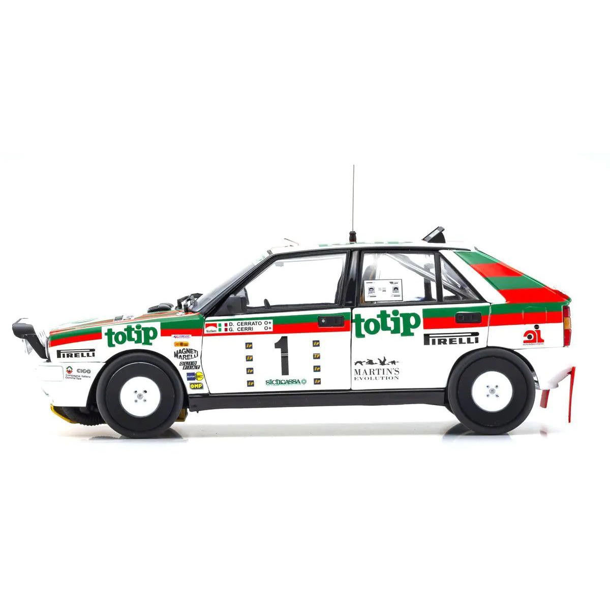 Image of 1/18 Lancia Delta HF 4WD Targa Florio Team Lancia Totip