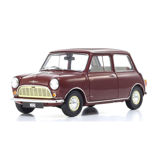 Image of 1/18 Scale Morris Mini Minor Cherry Red Model