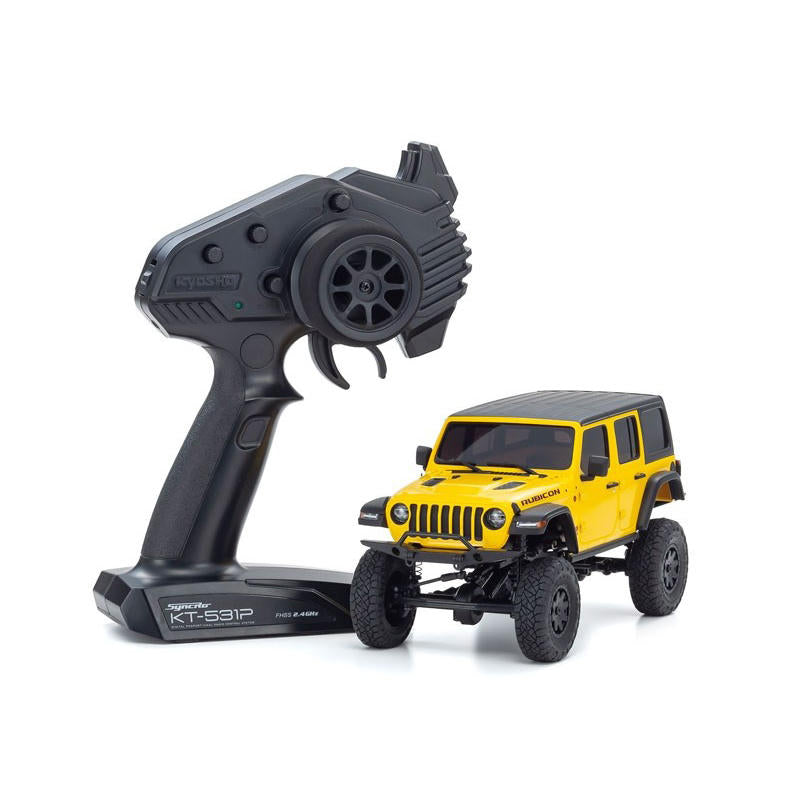 Image of MINI-Z 4x4 MX-01 Readyset Jeep Wrangler Unlimited Rubicon, Hellayella