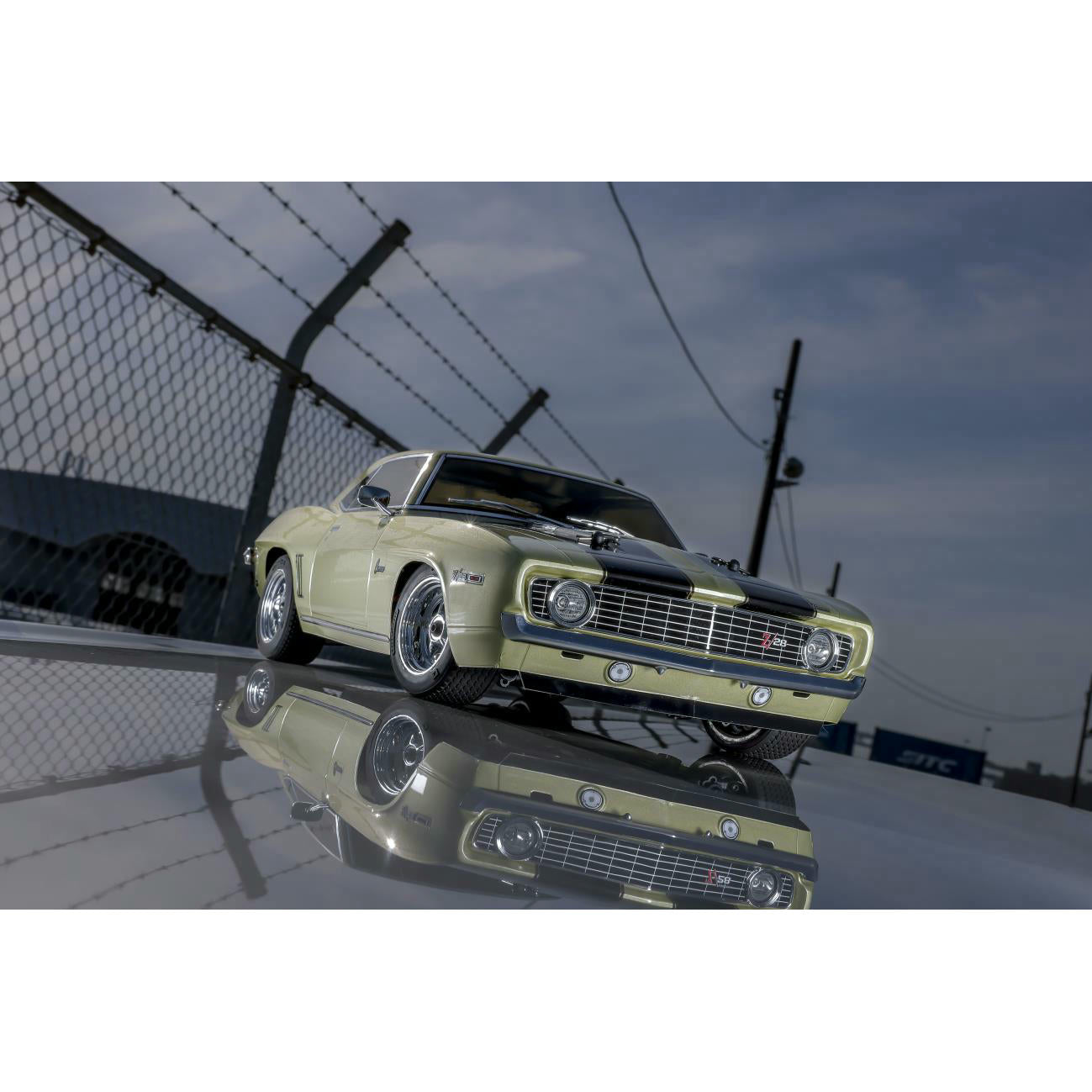 Image of FAZER Mk2 1969 Chevrolet Camaro Z28 1/10 4WD touring car w/Frost Green Body