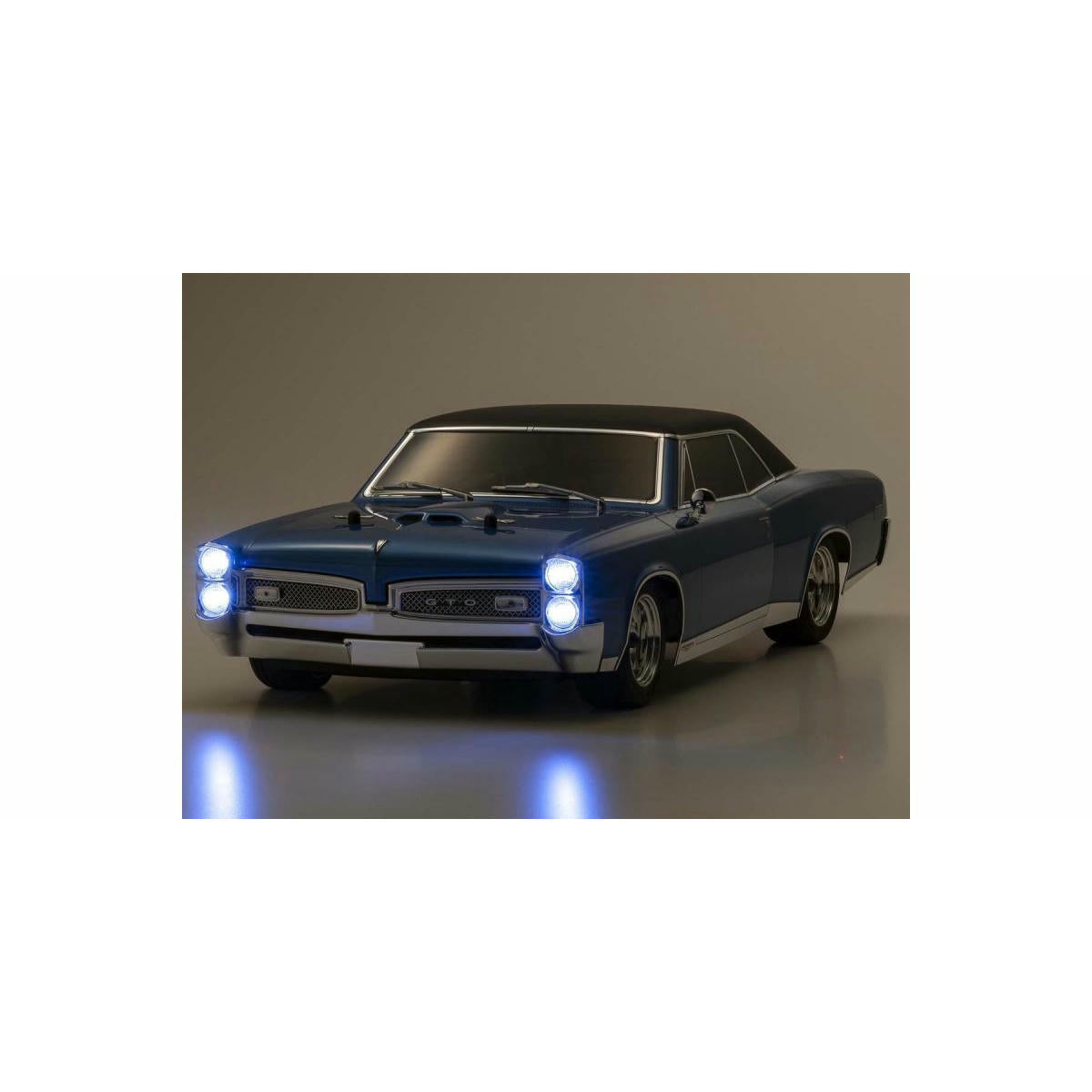 Image of FAZER Mk2 1967 Pontiac GTO Tyrol Blue 1/10 4WD touring car Kyosho 