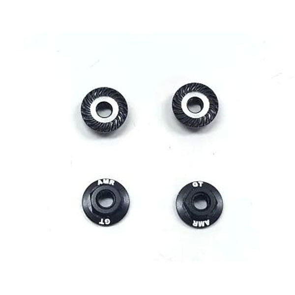 Image of M4 Large 11mm Flange, Black (4pcs)