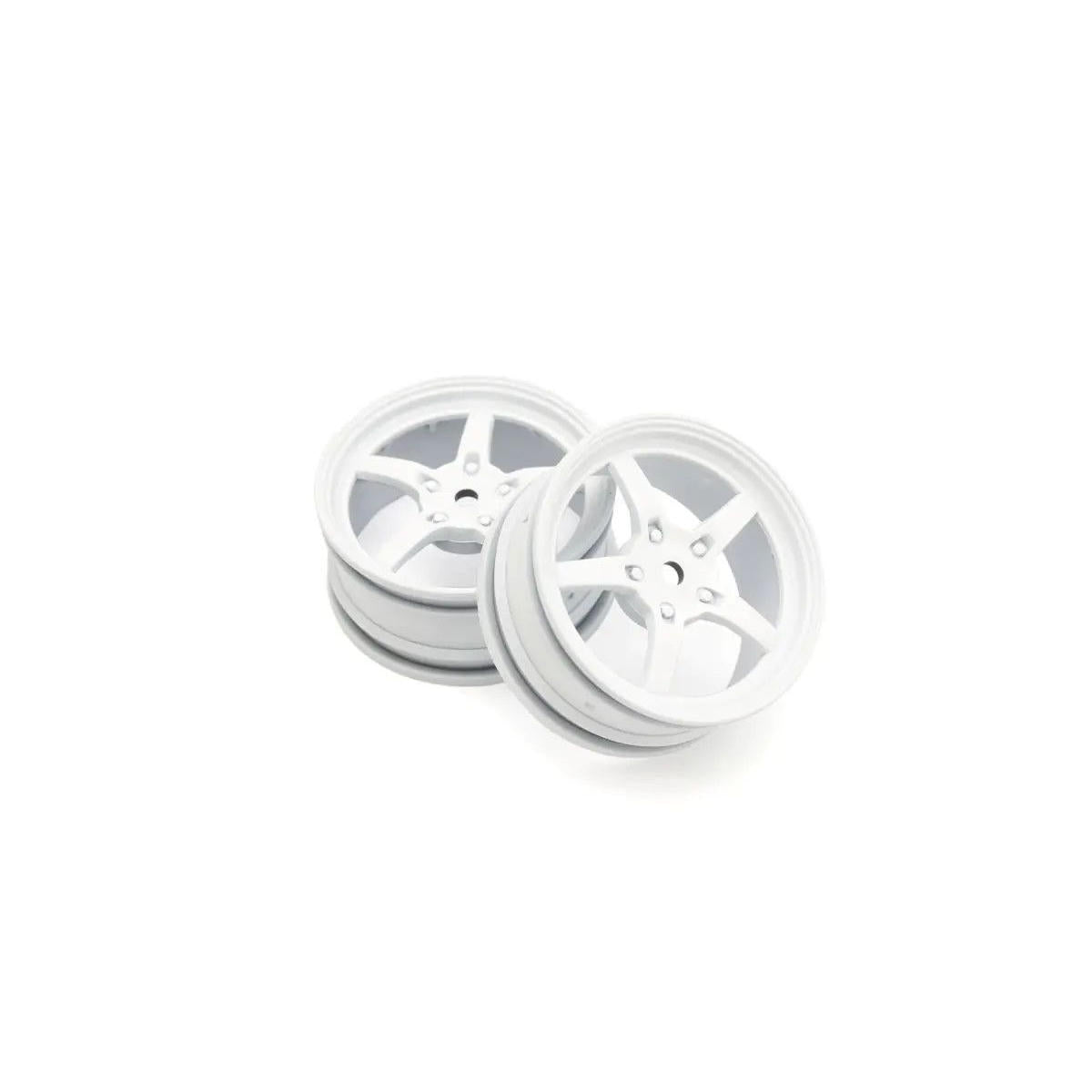Image of 5-Spoke Racing Wheel, White, 2pcs