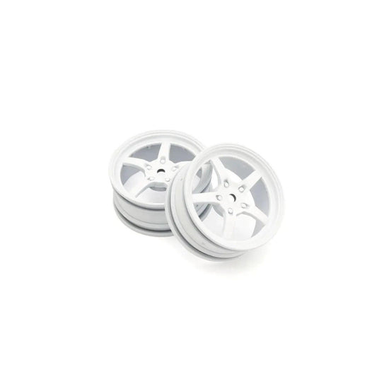 Image of 5-Spoke Racing Wheel, White, 2pcs