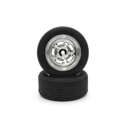 Image of Glued Vintage TC Tire FZ02 (M / Rostyle Plate / 2pcs)