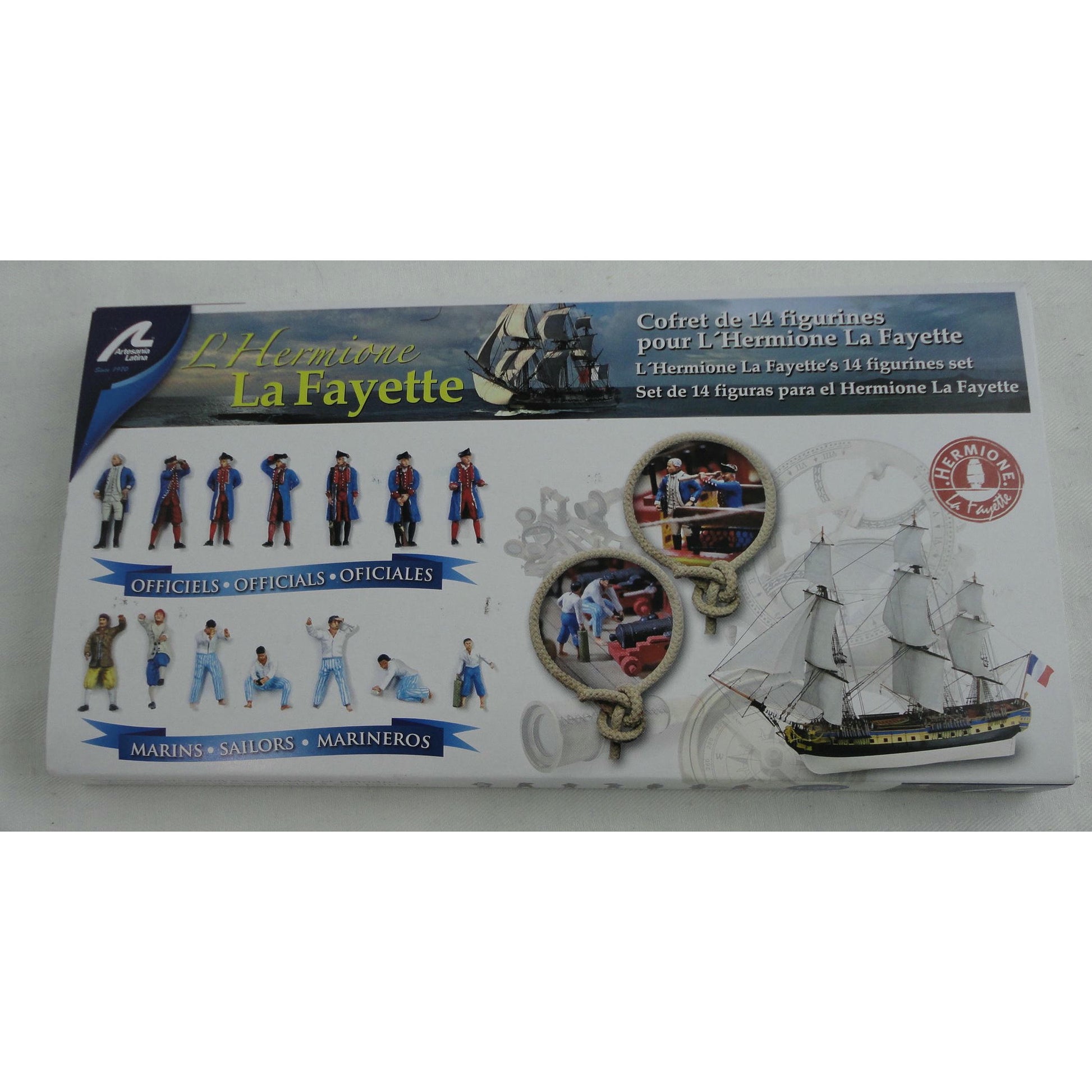 Image of Artesania Latina L'Hermione La Fayette pewter Figurines (14pcs) LAT22517F