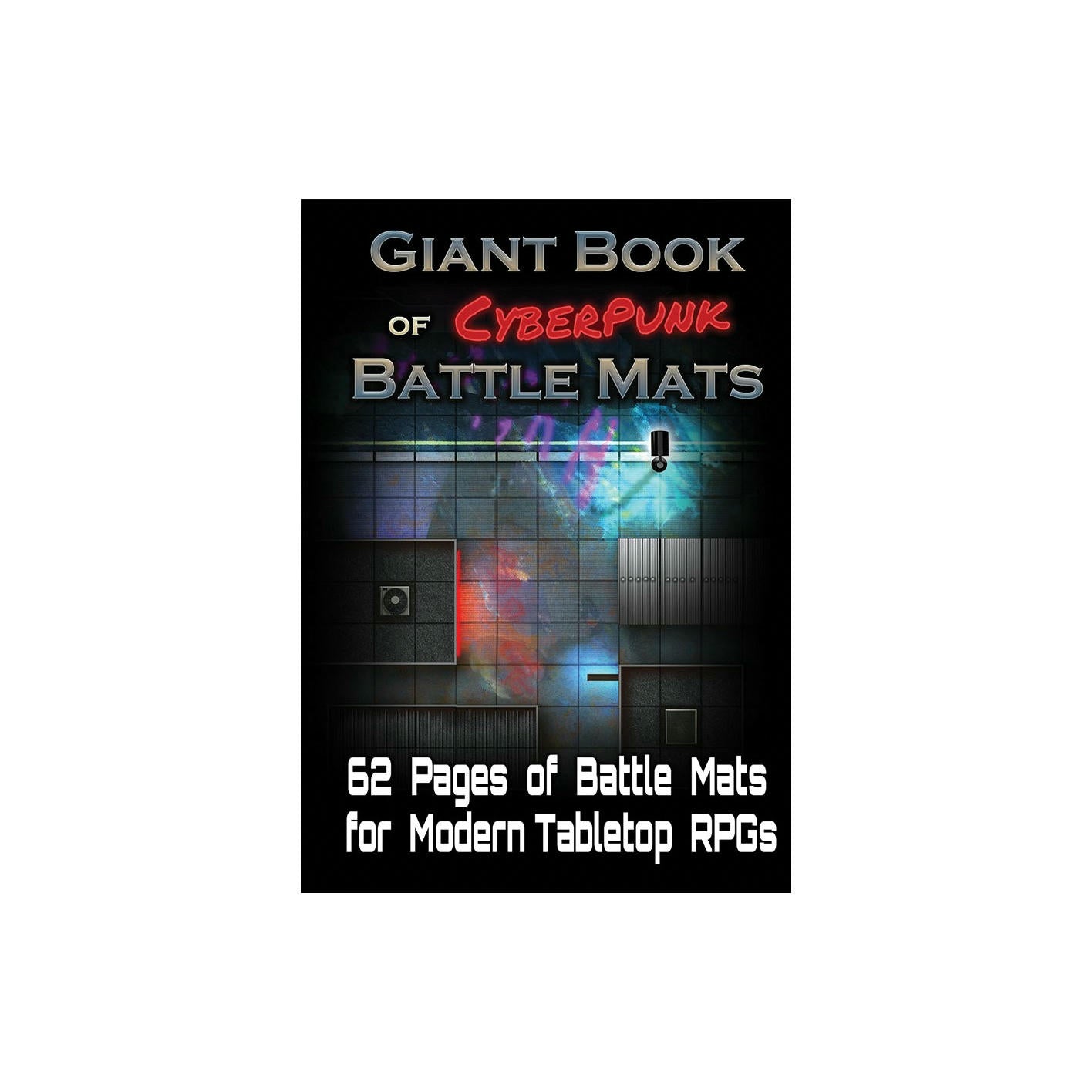 Image of The Giant Book of Cyberpunk Battle Mats by Loke Balle Mats LBM013