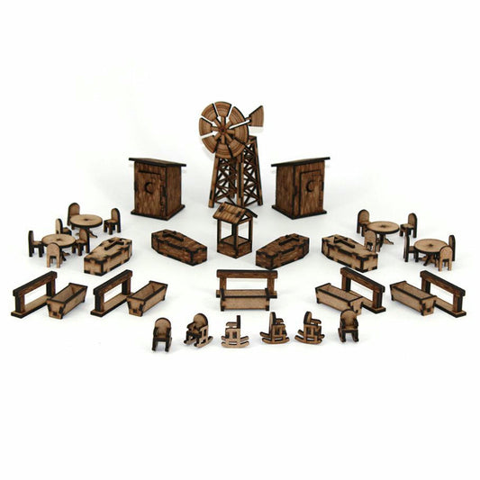 Image of Wild West Accessories Fantasy Miniatures Scenery by Lasercraft LCW2151