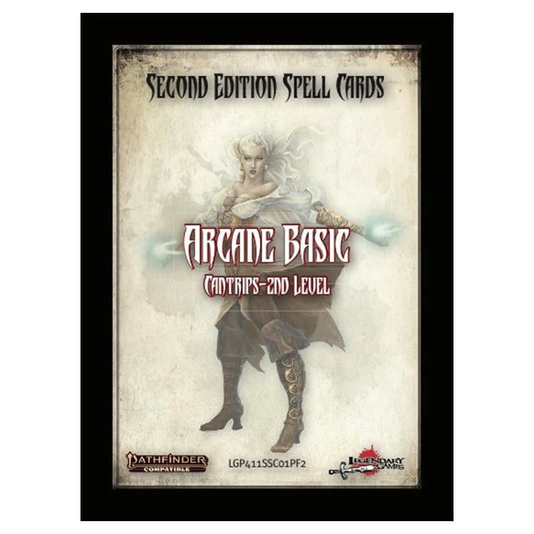 Image of Pathfinder RPG P2 Spell Cards: Arcane Basic Cantrips 2nd Level LEG411SSC01PF2