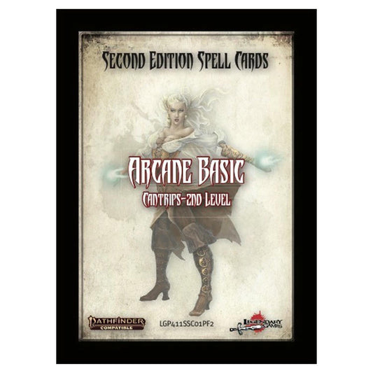 Image of Pathfinder RPG P2 Spell Cards: Arcane Basic Cantrips 2nd Level LEG411SSC01PF2