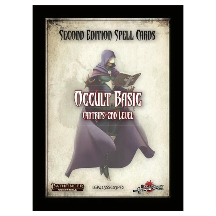 Image of Pathfinder RPG P2 Spell Cards: Occult Basic Cantrips 2nd Level LEG413SSC03PF2