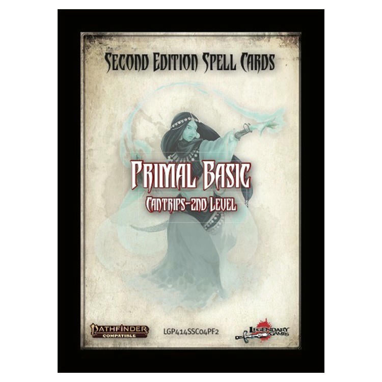 Image of Pathfinder RPG P2 Spell Cards: Primal Basic Cantrips 2nd Level LEG414SSC04PF2