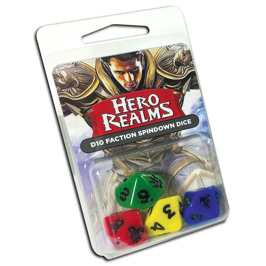 Image of Hero Realms Deck Building Game D10 Spindown Faction Dice Set LGNHER903