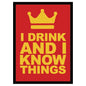 Image of I Drink & I Know Things Double Matte Standard Card Sleeves (50) Magic/Pokemon