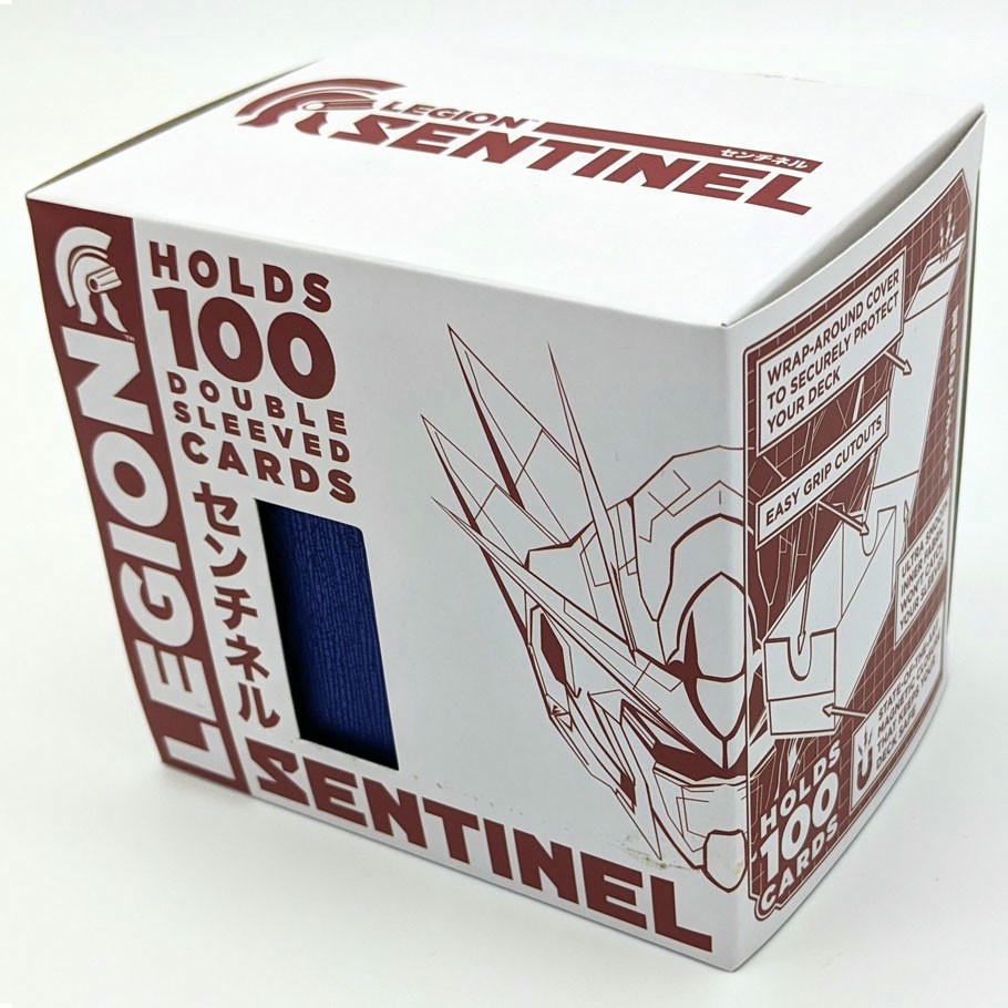 Image of Legion Sentinel 100 Card Blue Deck Box LGNSENDS100U