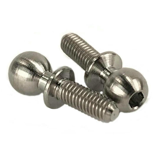 Image of Lunsford Broached Titanium Ball Studs, 5.5mm x 3mm x 8mm LNS7156 5.5x3x8mm