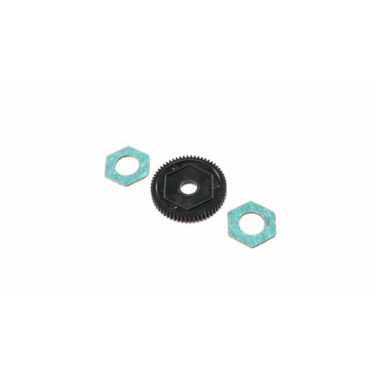 Image of Losi Mini-T 2.0 1/18th Scale Truck 60T 0.5M Spur Gear w/Slipper Pads LOS212016