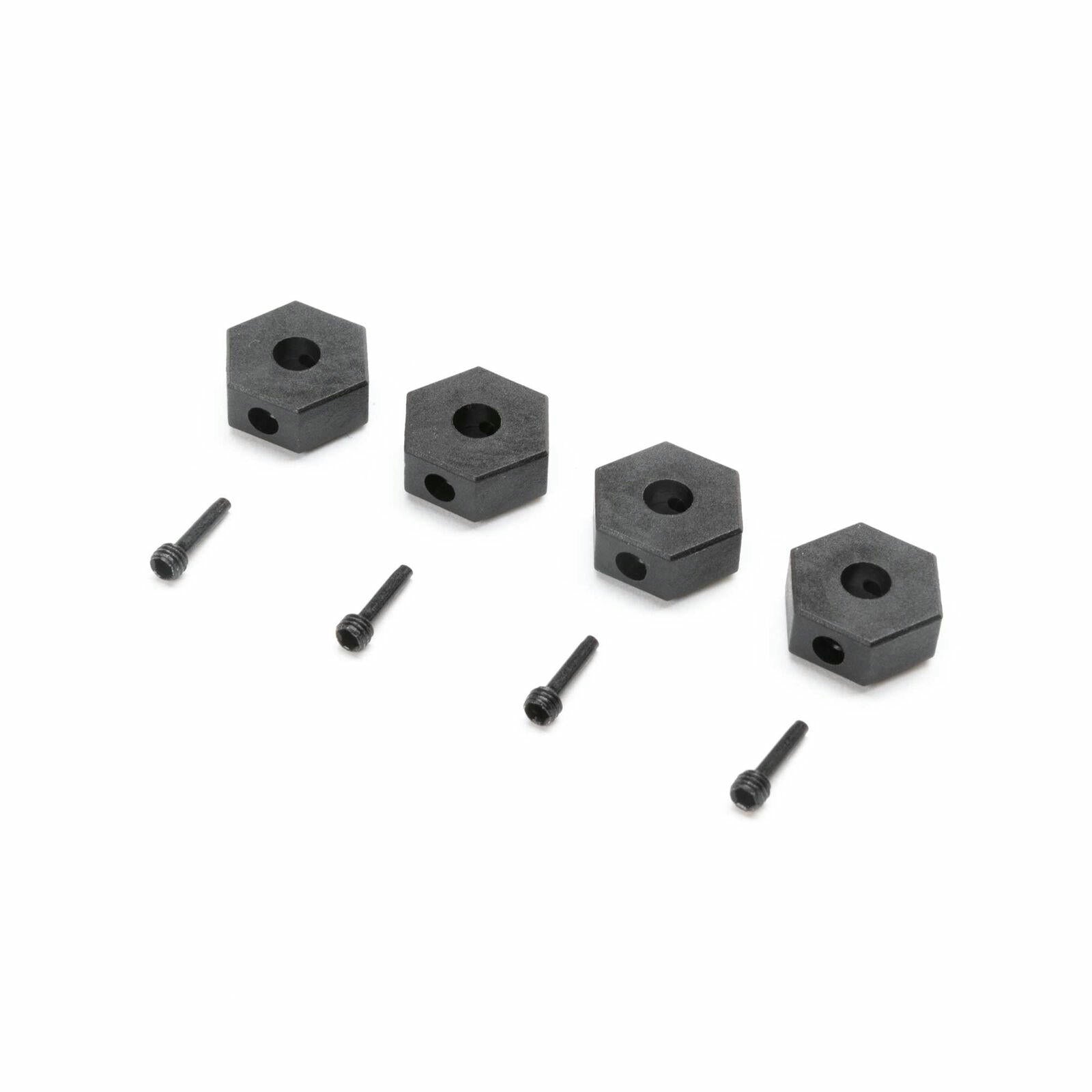 Image of Losi 1/18th Mini-LMT 12mm Wheel Hex and Screwpins (4pcs) LOS212050