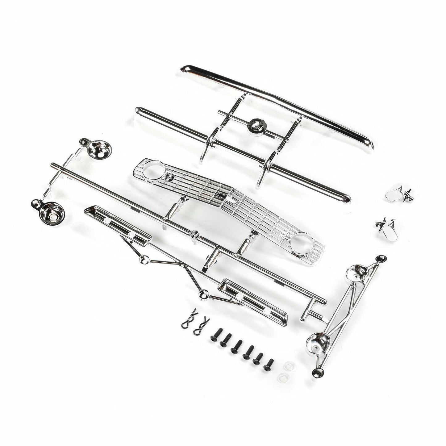 Image of Losi V100 1969 Chevrolet Camaro Chrome Body Parts Set LOS230085