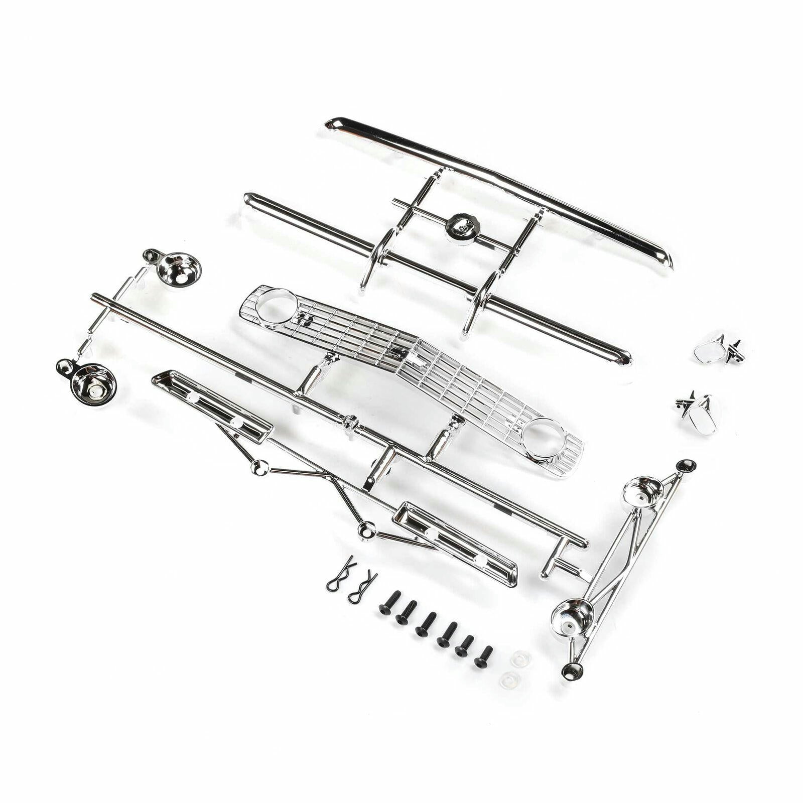 Image of Losi V100 1969 Chevrolet Camaro Chrome Body Parts Set LOS230085