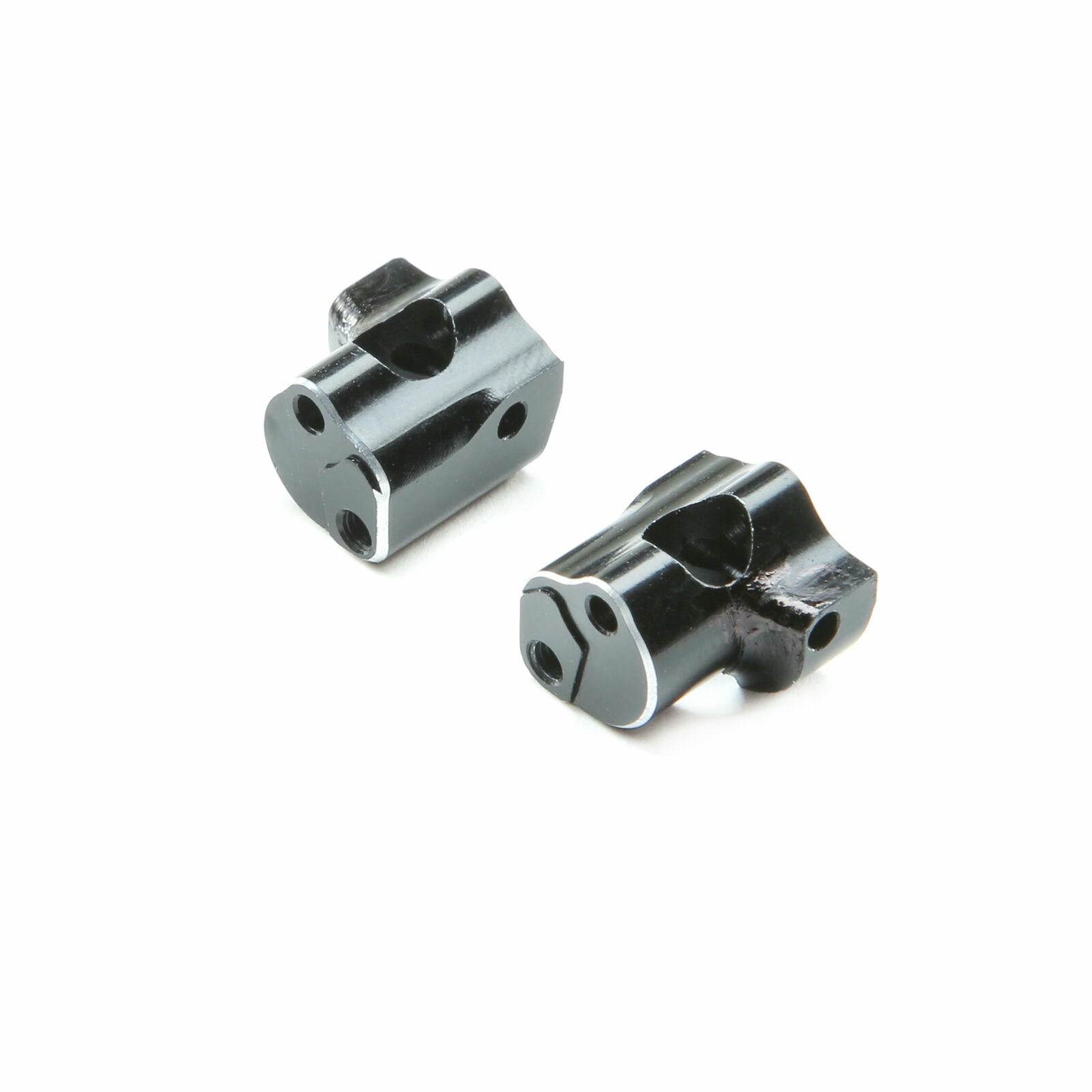 Image of Losi Mini-T 2.0 1/18th Scale Truck Black Alloy 0 Degree Caster Blocks LOS311003