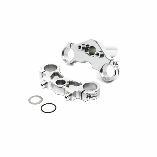 Image of Losi Promoto-MX Motorcycle Silver Alloy Triple Clamp Set LOS364006 PM-MX