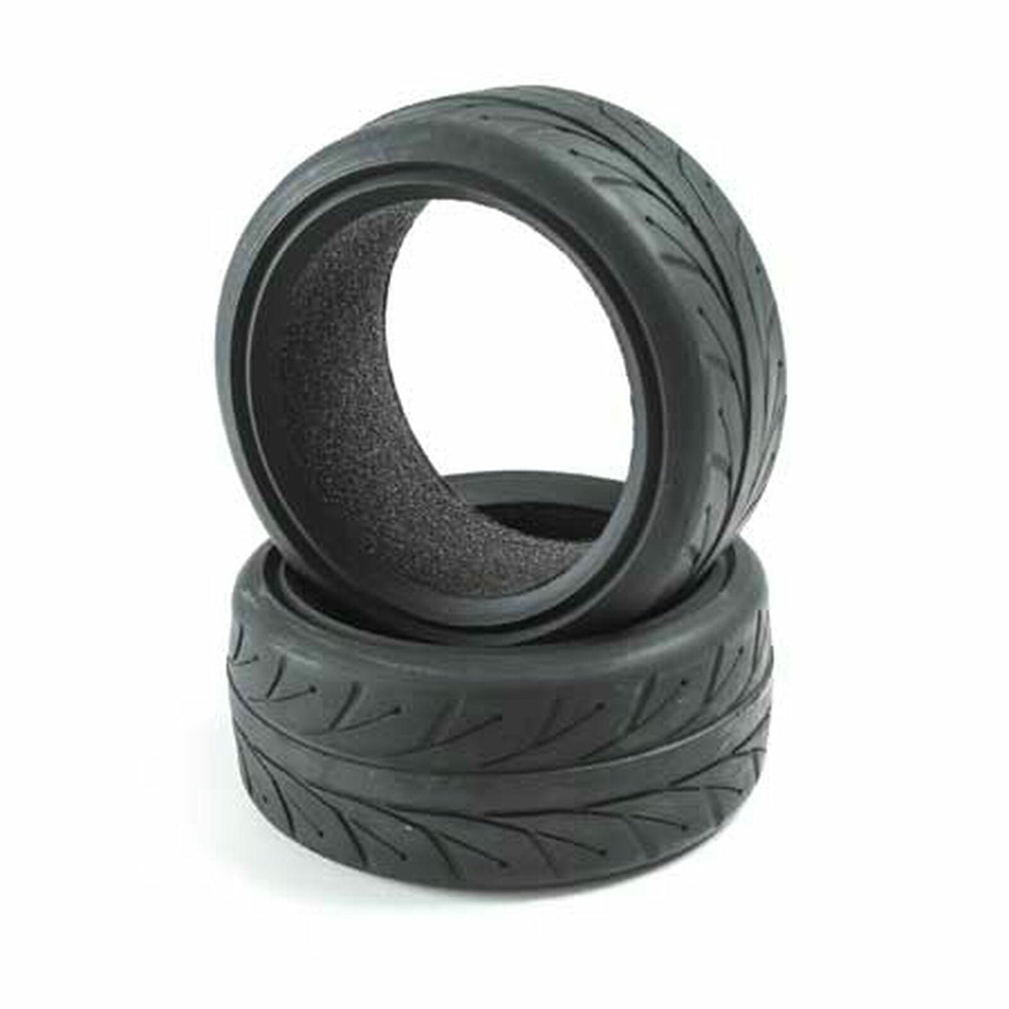 Image of Losi V100 67x26mm V1 Performance S Compound Treaded Touring Car Tires w/Foams