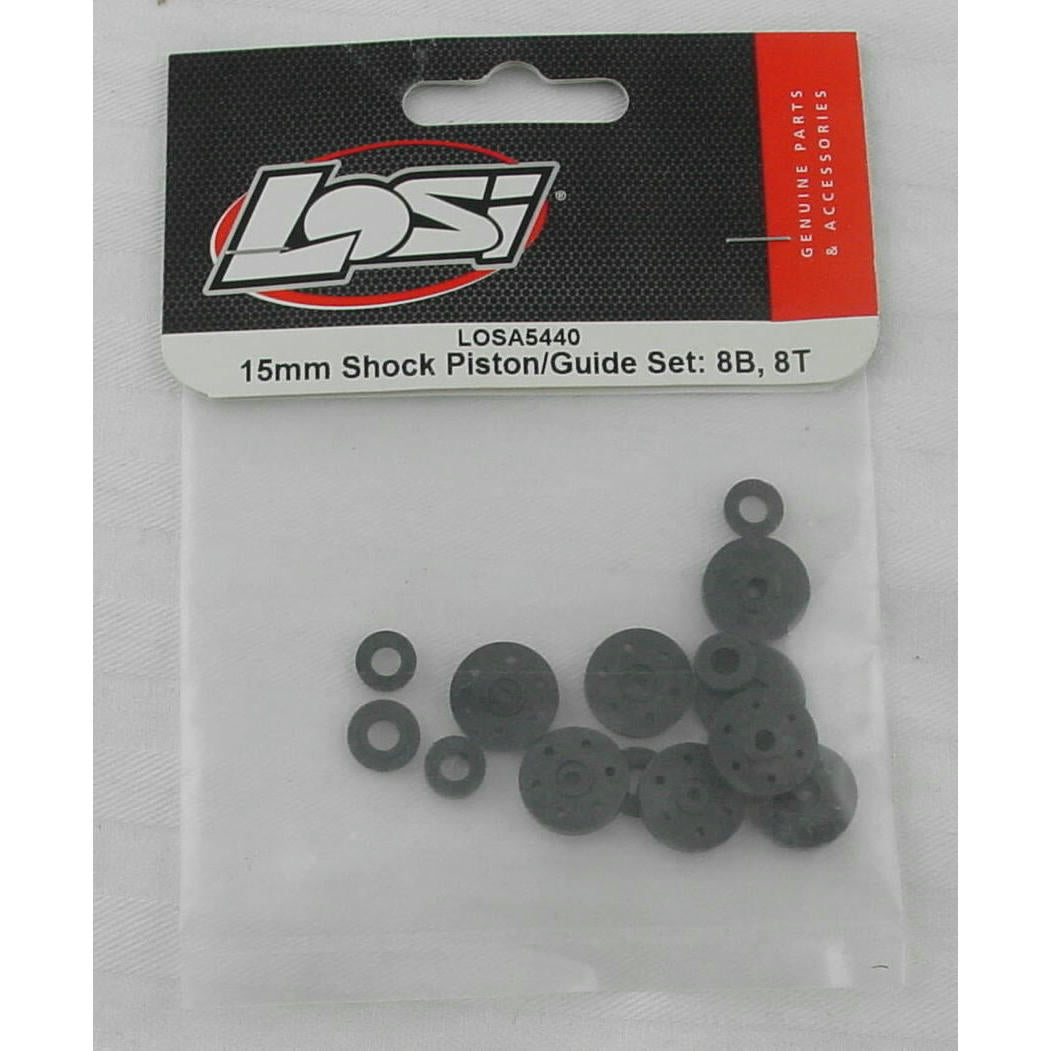 Image of Team Losi 15mm Shock Piston & Guide Set/8B/8T LOSA5440