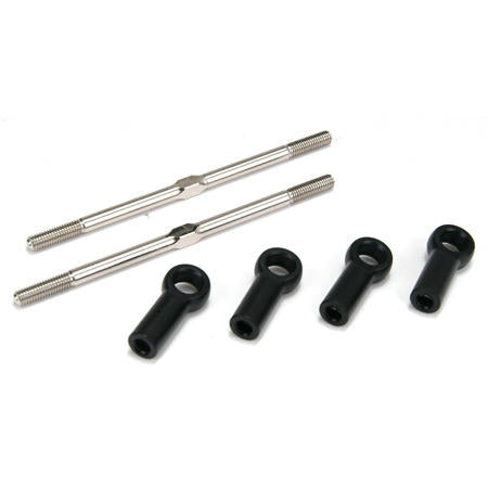 Image of Team Losi 8-ight-T 8T 5x107mm Turnbuckles w/Rod Ends LOSA6546