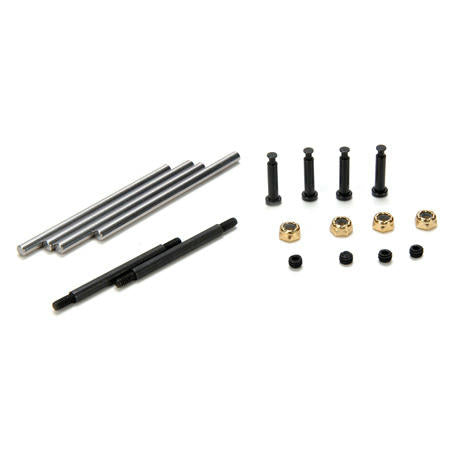 Image of Losi 10-T 1/10th Scale Nitro Truck Suspension Hinge & Kin Pin Set LOSB4109