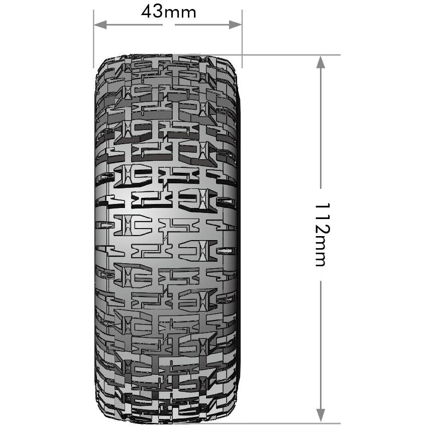 Image of SC-Pioneer 1/10 Short Course Tires, Soft, 12, 14 & 17mm